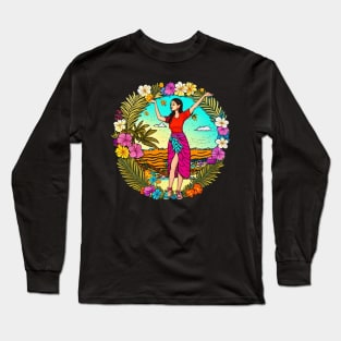 Hula shirt Long Sleeve T-Shirt